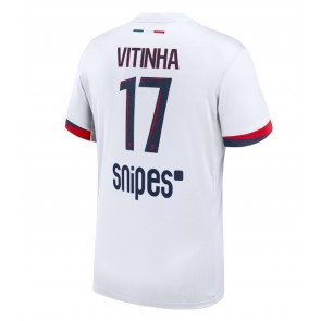 Lacne Muži Futbalové dres Paris Saint-Germain Vitinha #17 2025-26 Krátky Rukáv - Preč